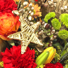Christmas Florist Choice Hand tied
