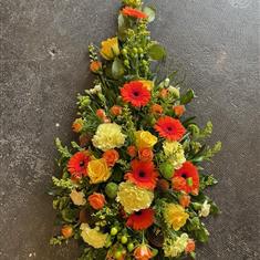 Orange and yellow spray