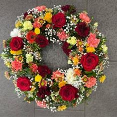 autumn style wreath