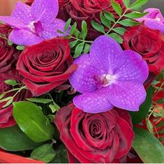 Roses and vanda orchid