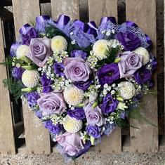 Lilac and lavender heart