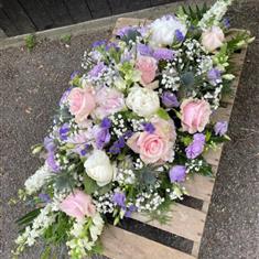 Pastel and peony spray