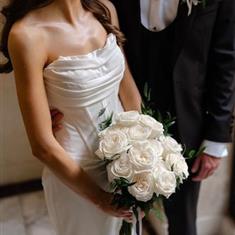 Classic White rose bridal