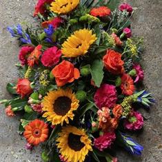 Bright sunflower spray