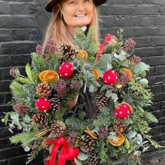 Scented fruit wreath