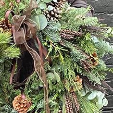 Fireside wreath