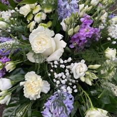 lilac and white spray