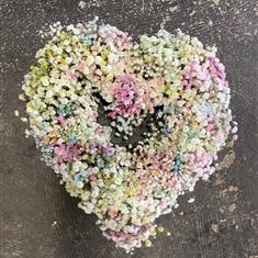 Petite pastel open heart