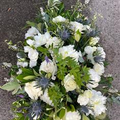 white peony spray